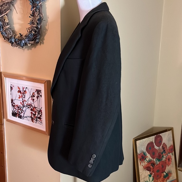 Vtg 60s/70s BILL BLASS Size 40S Cashmere Sportcoat Forest Green 2-Button Classic - Picture 7 of 16